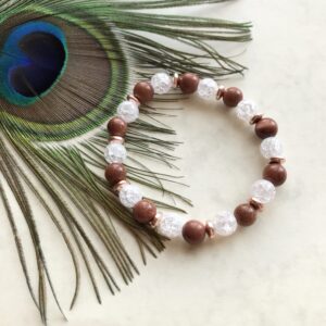 Napkő-hegyikristály karkötő