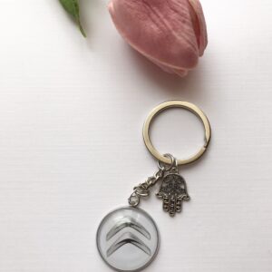 Citroen logós kulcstartó