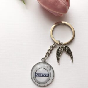 Volvo logós kulcstartó